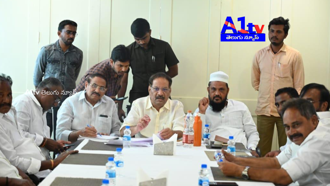 Vemuru MLA Nakka Anand Babu held a strategy meeting with leaders for Tenali MLC candidate Alapati Rajendra Prasad's victory.