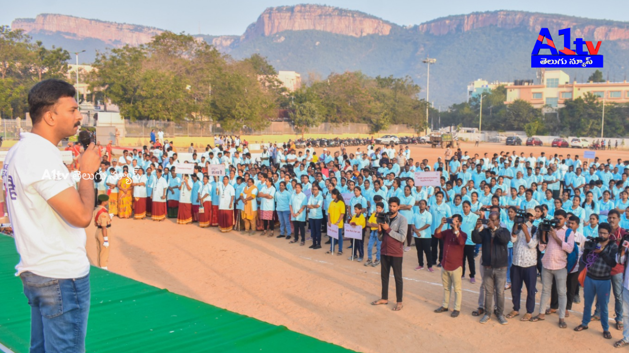 District SP and Collector participated in the cancer awareness program in Tirupati. A walkathon and cyclothon were organized to raise awareness.