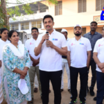 A 2K run was held at the district headquarters for Women’s Day, flagged off by the District Collector, followed by a human chain formation.