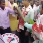 Assam MLA Samsul Huda assaults a worker at a bridge inauguration, sparking controversy as the video goes viral.