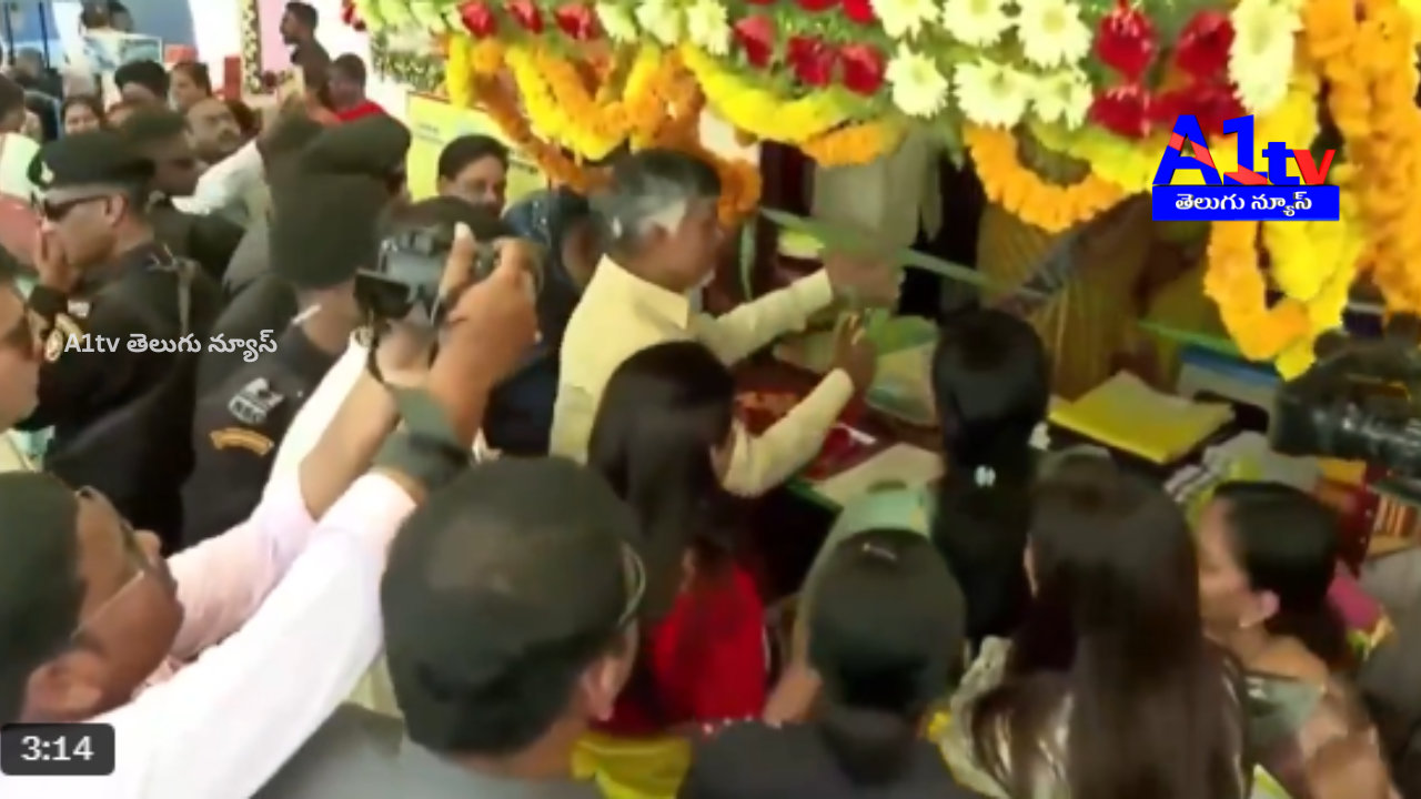 Chandrababu visited DWCRA stalls in Markapur, purchasing a saree for Nara Bhuvaneshwari for ₹25,000 and appreciating local products.