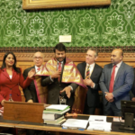 Megastar Chiranjeevi received a Lifetime Achievement Award at the UK Parliament and expressed his gratitude.