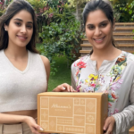 అత్తమ్మాస్ కిచెన్ స్పెషల్ గిఫ్ట్ అందుకున్న జాన్వీ కపూర్ Janhvi Kapoor, in Hyderabad for Ram Charan’s film shoot, received a special kit from Attammaas Kitchen, personally delivered by Upasana.