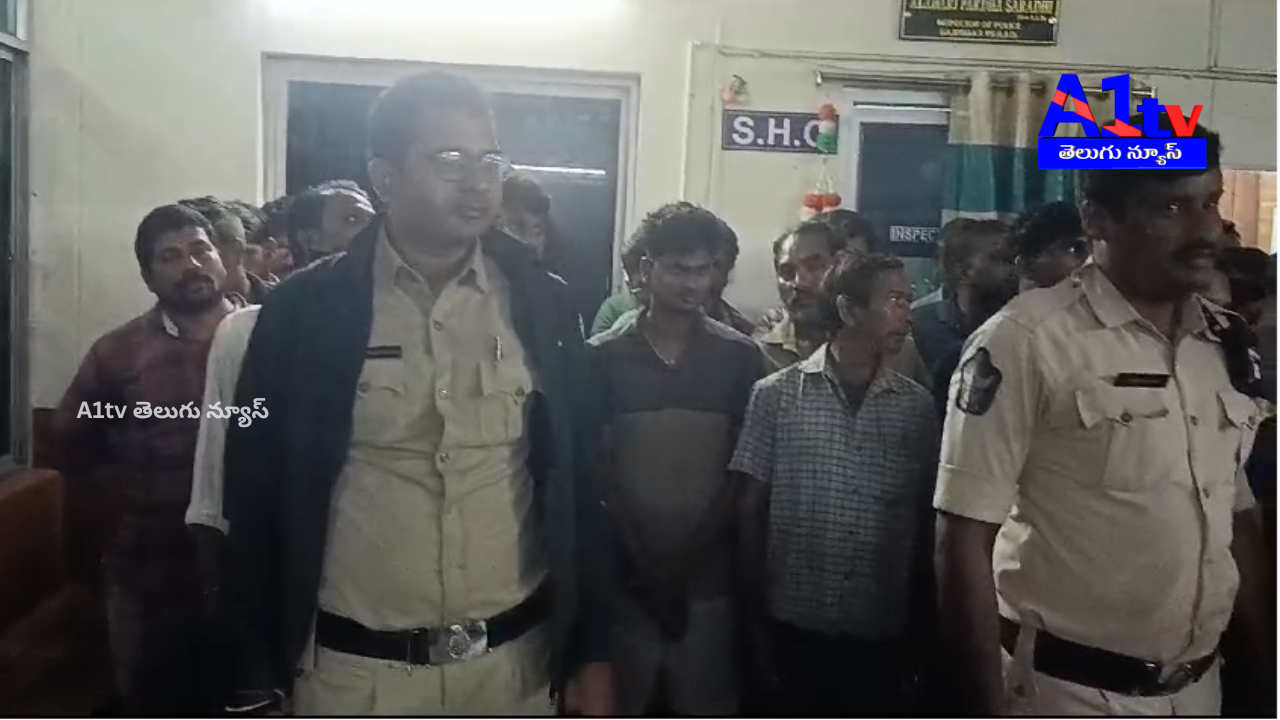 Gajuwaka police arrested 57 people for open drinking in a special drive, registered cases, and sent them to court.