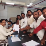 తడ హరిజనవాడలోని మద్యం దుకాణాన్ని తరలించాలని ప్రజల డిమాండ్ Tad Harijanwada residents submit a petition to the collector, urging the relocation of a liquor shop from their neighborhood.