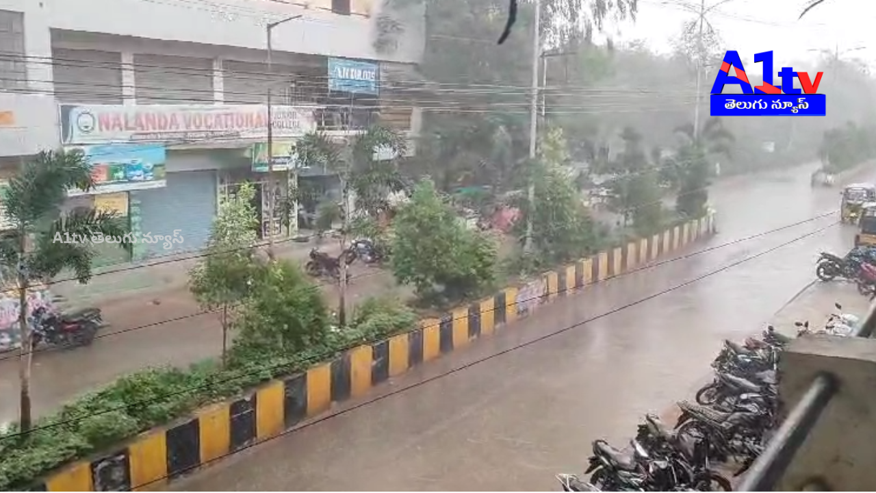 Moderate rain in Narayankhed brings relief from scorching heat, providing respite to residents and farmers.