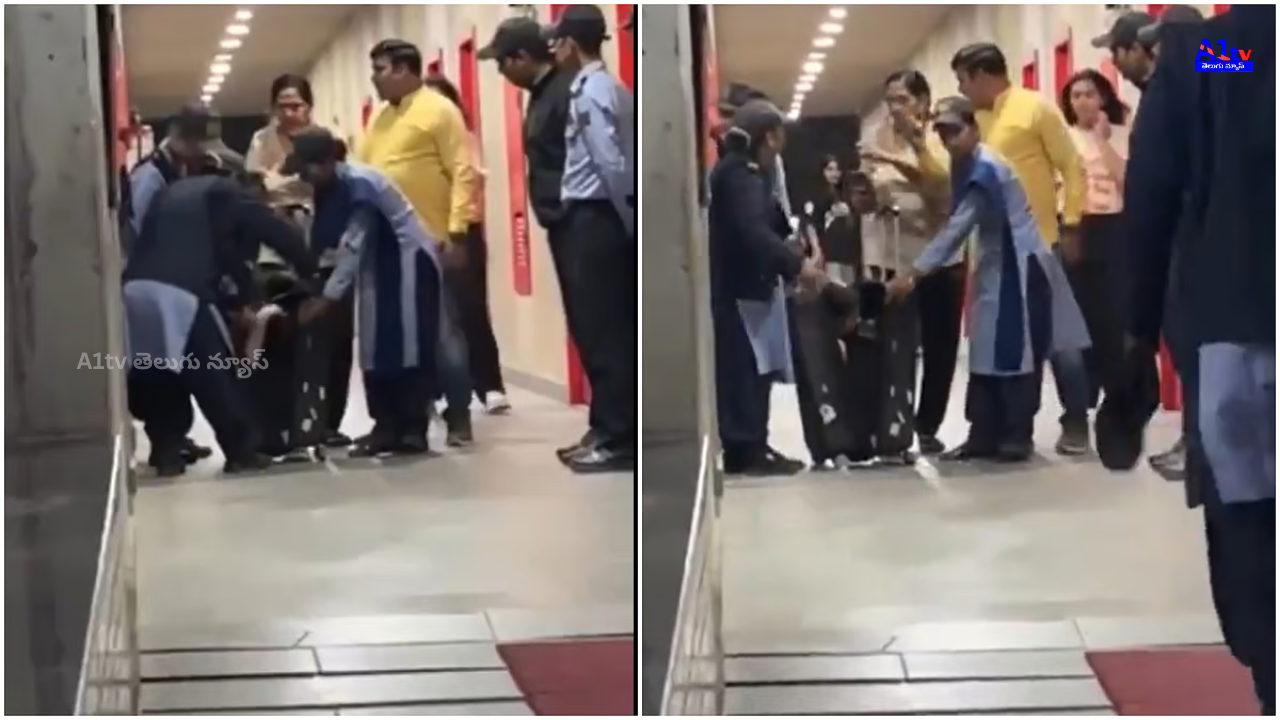 A boy tried sneaking his girlfriend into the hostel in a suitcase. Caught during security check, the video has gone viral on social media.