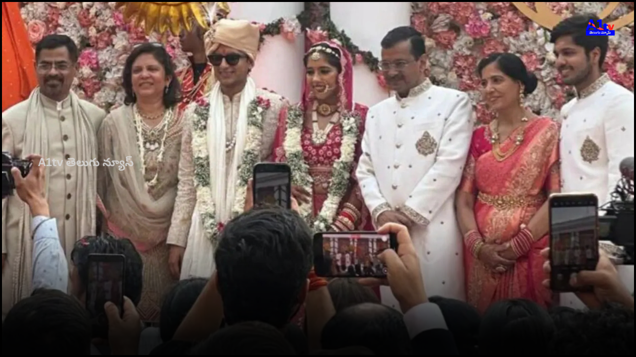 Arvind Kejriwal's daughter Harshita weds her IIT friend Sambhav Jain in a grand ceremony at Kapurthala House, Delhi.
