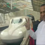 BRS MLA Malla Reddy enjoys a family trip to Japan, boards a bullet train and clicks photos with locals, enjoying the scenic cities.
