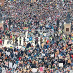 Across 1400 US locations, people protest Trump, Musk policies demanding end to corruption, budget cuts and billionaire favoritism.