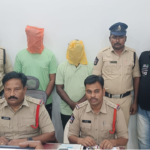 Two men arrested for attempting ₹5 lakh fraud at Gopavaram Century Plywood factory using fake documents.