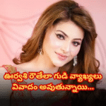 ఊర్వశి గుడి వ్యాఖ్యలు వివాదాస్పదం Urvashi Rautela's statement about wanting temples built for her in South India sparks a social media debate.