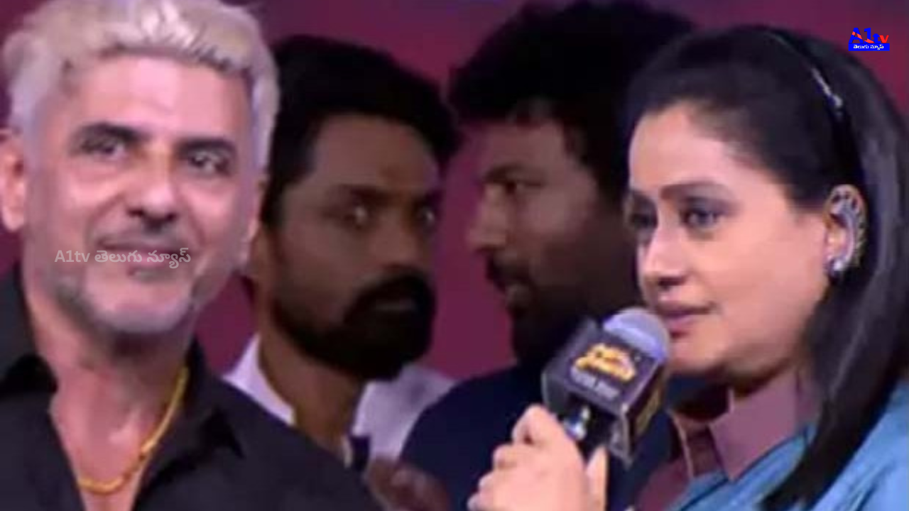 Vijayashanti and Prithvi share a heartwarming moment on stage during an event, reminiscing about their past films and the bond they share. Their playful exchange went viral.