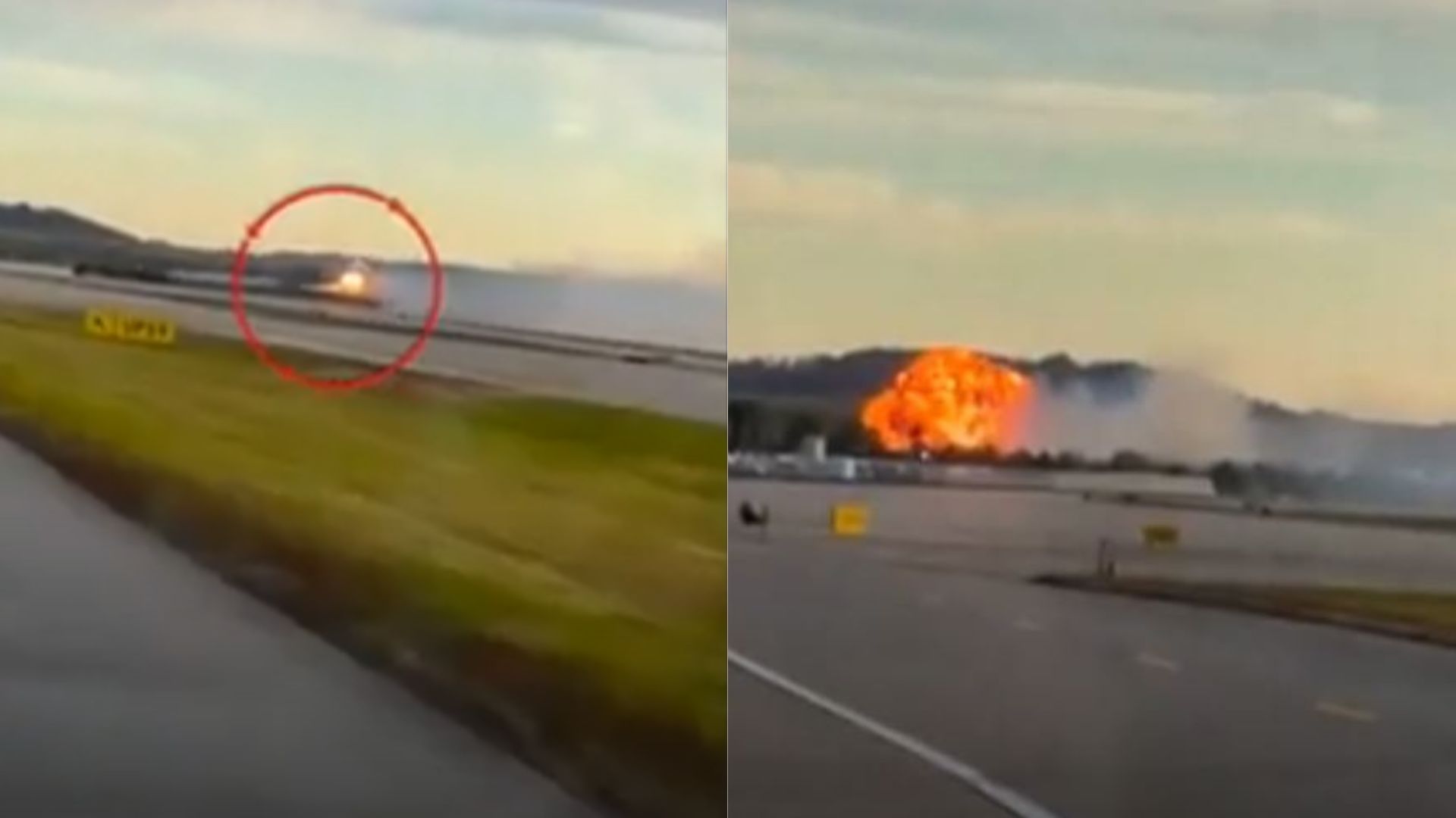 UPS cargo plane crashes near Louisville Airport in Kentucky, massive fire erupts after takeoff, rescue teams at the site of the deadly plane accident in the USA