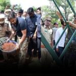 Deputy CM Pawan Kalyan visiting Mamanduru forest area in Tirupati district