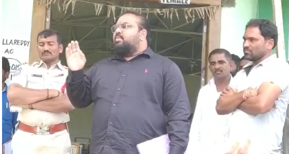 A dispute arose in Chityala village, Kamareddy district, regarding housing construction land between SC, BC, and OC communities, prompting officials to address the matter in a village meeting.