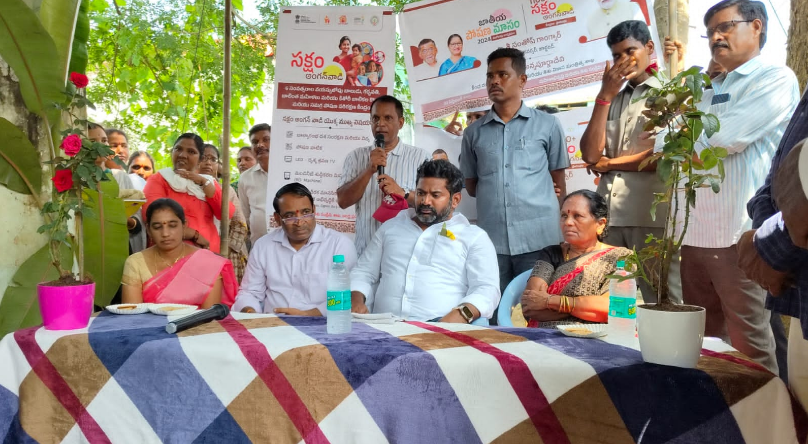 MLA Vijay Chandra emphasized that if women are empowered, regions and the nation will progress, during the Saksham Anganwadi event in Peddabandapalli.