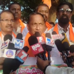 Vishwa Hindu Parishad leaders protested in Panyakaravupeta, demanding immediate action against those responsible for the alleged impurity in the Tirumala laddu preparation, emphasizing the need to protect Hindu sentiments.