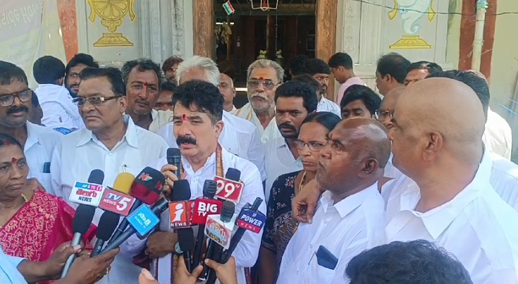 Srikarnam Dharmasri criticized Chandrababu for his handling of the Tirupati laddu issue, accusing him of politicizing the divine. He called for responsible behavior to maintain the sanctity of Tirumala and emphasized the need for a thorough inquiry into the matter.