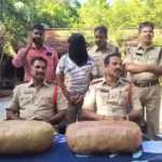 Kovuru CI Sudhakar Reddy announced the arrest of a drug dealer with 10.5 kg of ganja, urging public cooperation against drug trafficking.
