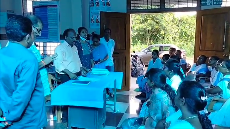 Deputy DMHO N. Surya Narayana inspected the Challapeta Primary Health Center, emphasizing the need for improved medical services after the inauguration of the new building.
