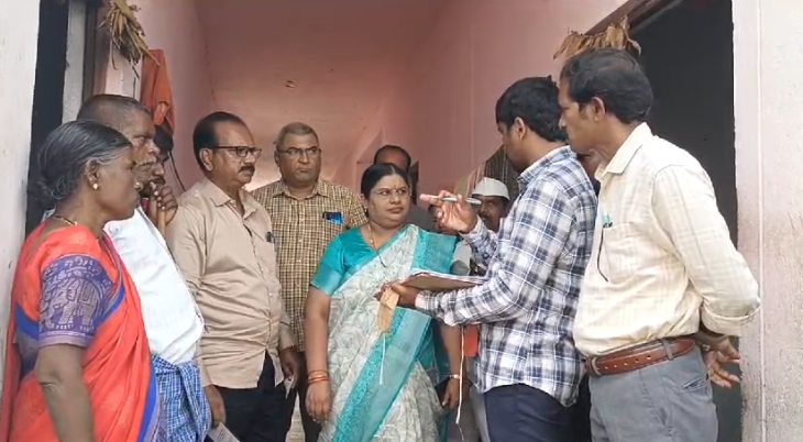 The digital survey for Family Details is being conducted in Kamaram village, Medak district, under the guidance of district officials to issue digital cards.