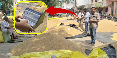 In Bhainsa market, commission agents and buyers are deceiving farmers by unfairly reducing weights during soybean sales, leaving farmers at a loss.