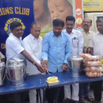 In Gajwel, Siddipet district, the Lions Club of Sneha celebrated the 100th day of their free breakfast distribution program at the government hospital