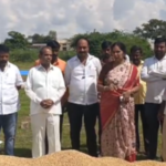 అకాల వర్షానికి తడిసిన ధాన్యం కొనుగోలుకు ప్రభుత్వం చర్యలు తీసుకోవాలి Padma Devender Reddy demanded immediate government action to purchase rain-damaged paddy and compensate farmers for the crop loss caused by unseasonal rains.