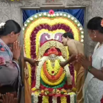 The 9th day of Dasara Navaratri in Jalamanchi saw devotees performing Panchamruta Abhishekam and offering prayers to Goddess Annapurna, followed by Annadanam.