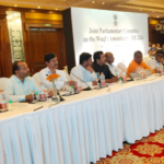 A Joint Parliamentary Committee meeting at Taj Krishna, Hyderabad, discussed amendments to the Wakf Board Bill, considering opinions from over 35 organizations.