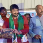 Medak MLA Mainampally Rohith Rao inaugurated paddy purchase centers in Naskal Rampur, promising 500 bonus to farmers and urging them to sell directly to the government.