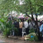 Despite heavy rains, eager applicants lined up at the Collector's office in Amalapuram for liquor shop licenses through the lottery system, hoping to secure their chance.