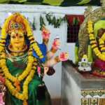 Sri Rajarajeshwari Devi, in Mahishasura Mardini avatar, blessed devotees during Dasara Navaratri in Gangavaram. Devotees offered prayers with devotion.