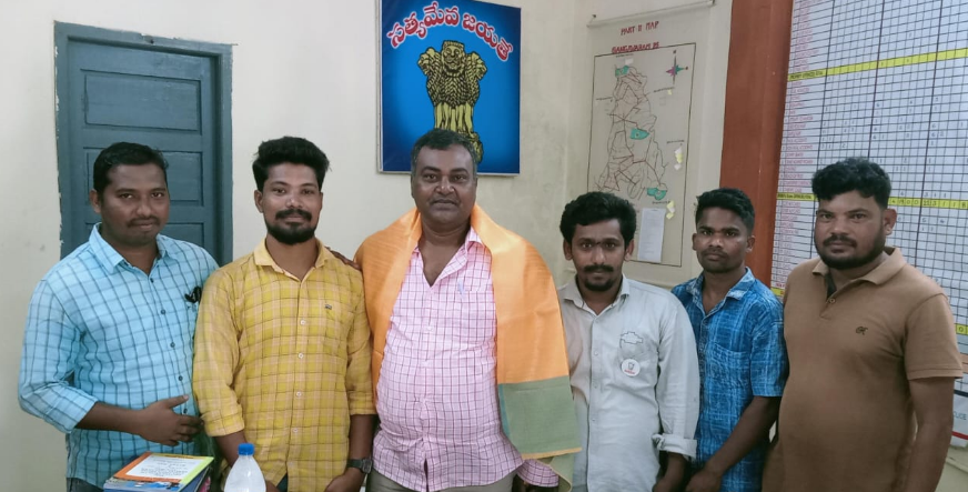 Janasena Party leaders met with the newly appointed Sub-Inspector in Gangavaram Mandal, ensuring support for public safety and cooperation.