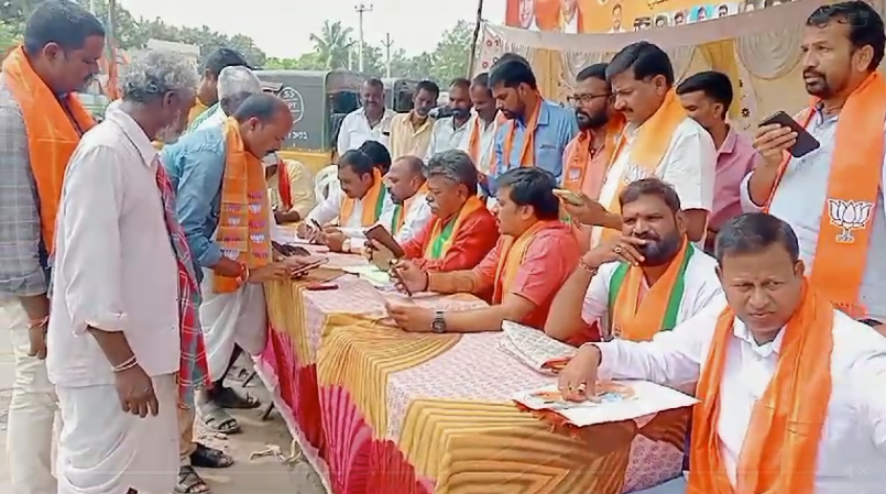 During the BJP membership drive in Ramayampet, OBC Morcha State President Anand Goud emphasized the party's unmatched growth under Prime Minister Narendra Modi.