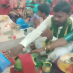 Navaratri celebrations commenced grandly at Sri Rajarajeshwari Temple in Gangavaram under the temple committee's guidance, featuring special rituals and poojas.
