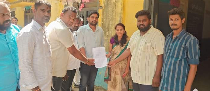 Congress leaders submitted a petition to the Additional District Collector in Ramagundam, requesting garbage clearance and installation of LED streetlights in NTPC wards.