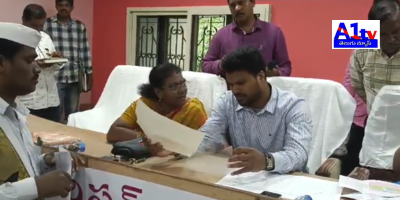 District Collector Mahesh Kumar personally received 41 petitions during a public issues resolution program at Malikipuram Mandal Parishad Development Office