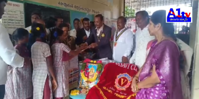 At the Sri Vasavi Kanyakaparameshwari Temple in Gajwel, the Vasavi Club organized special pujas and distributed notebooks to students.
