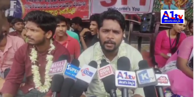 The SFI organized a protest in Kamareddy demanding the release of pending fee reimbursements and scholarships, emphasizing the hardships faced by students.