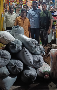 Under the direction of Police Commissioner M. Srinivasulu, a task force seizes 18 quintals of PDS rice from a local individual in Peddapalli for illegal storage.