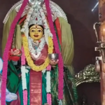 Sharannavaratri celebrations at the Nerelellamma temple in Gopalapatnam, Thuni constituency, featuring daily rituals and diverse manifestations of the goddess.