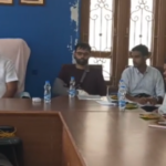 A team of IAS and IPS training officers visits Ramayampet, where they are welcomed by Municipal Chairman Jitender Goud, to review development projects.
