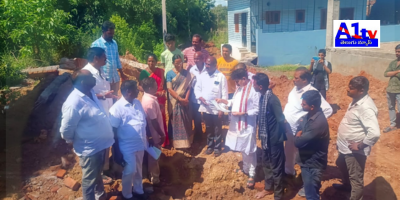 Government officials have demolished a foundation in Jagananna Colony, Chodavaram, without prior notice.