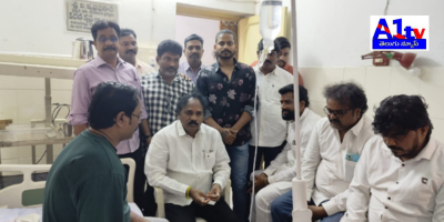 Former MLA Vasupalli Ganesh Kumar visited YSRCP leader Neelapu Sarveshwar Reddy, who is recovering from illness. He wished for his speedy recovery and offered support.
