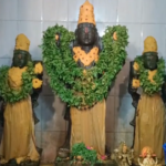 Special poojas were conducted at the Sri Kalyana Venkateswara Swamy temple near Pothireddypalem Sugar Factory, celebrating Vijayadashami with devotion and grandeur.