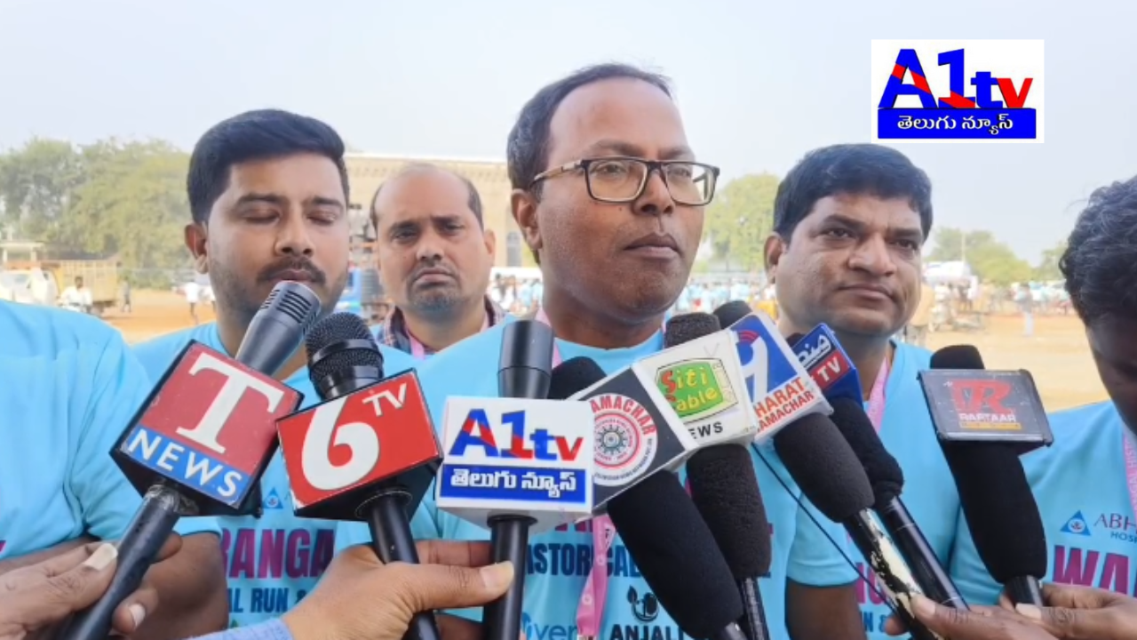 Doctors and students organized a vibrant "Run and Ride" from KMC to Warangal Fort, stressing the importance of both physical and mental health.