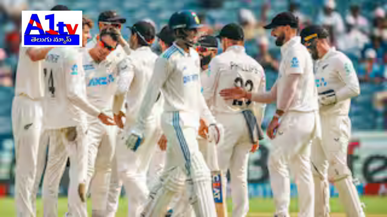 India's bowlers shine in Mumbai Test as New Zealand collapses for 235. Jadeja and Sundar bag crucial wickets.