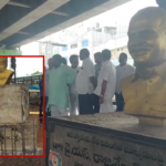 Jakkadi Prabhakar Reddy expressed anger over the demolition of YSR's statue at Kaminenni Chowrasta in LB Nagar, demanding immediate action and restoration of the statue.